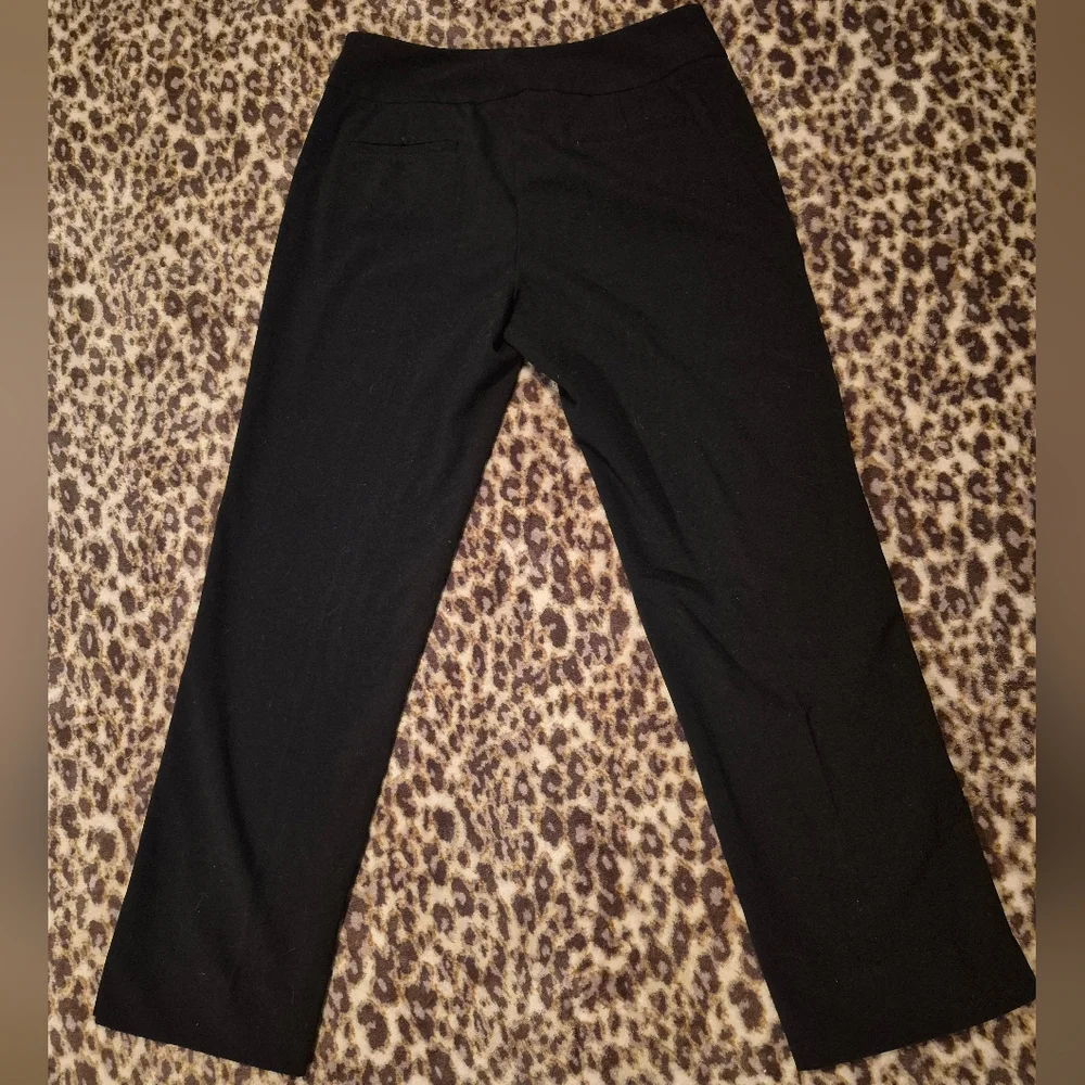 Alfani Women's Black Straight Leg Dress Pants 6 - Picture 5 of 13